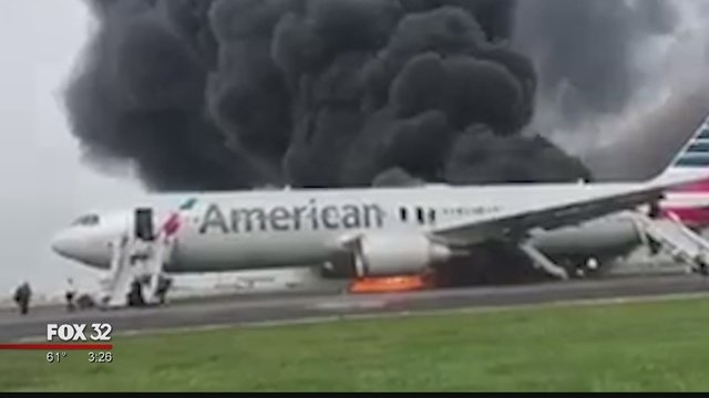 U Chicagu se zapalio se putnički avion dok se spremao za polijetanje