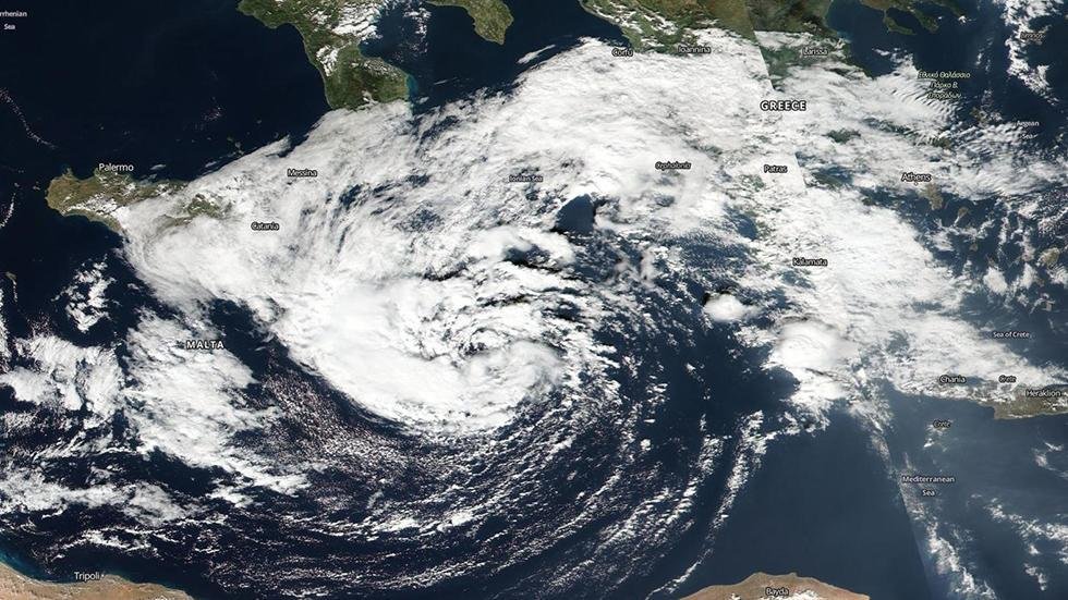 Rijetka tropska oluja formirana na Sredozemnom moru