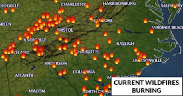 Deseci požara proširili se Sjevernom Karolinom, Kentakijem i Tenesijem