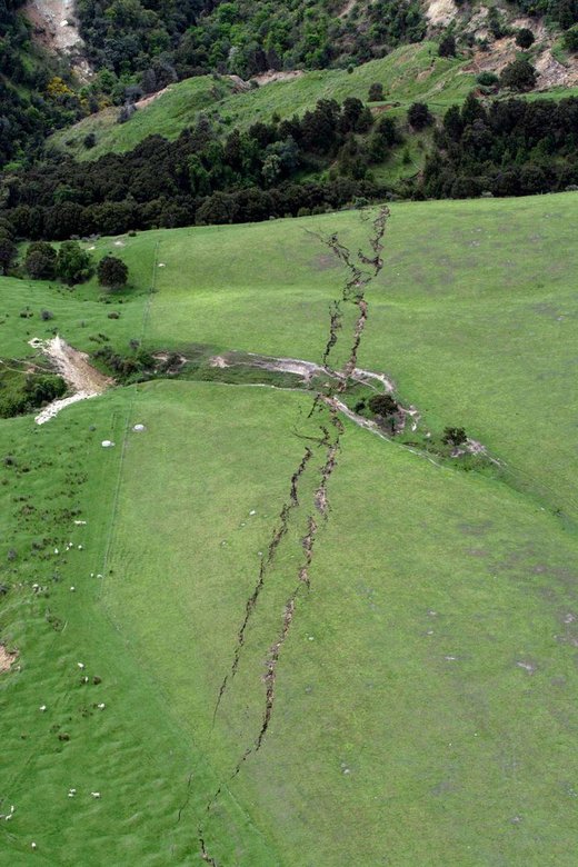 Jačina tektonskog pokreta na Novom Zelandu vidljiva sa snimka dronom