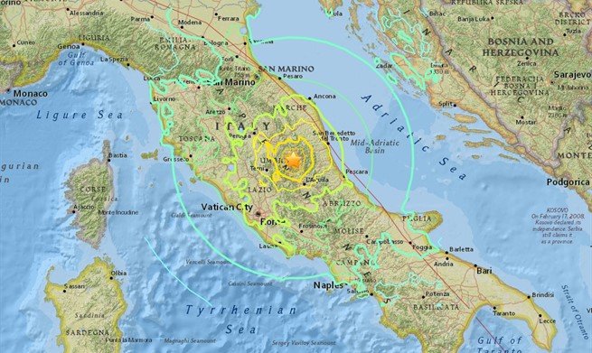 Plitak potres magnitude 4,3 zabilježen blizu Norcije, središnja Italija