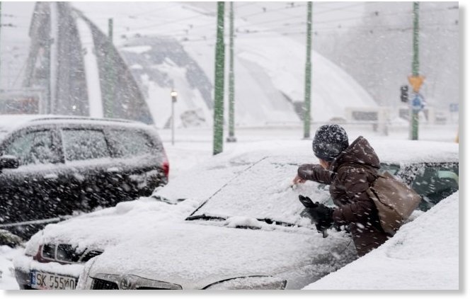 Jaka snježna oluja u Poljskoj ostavila 16.000 domaćinstava bez struje