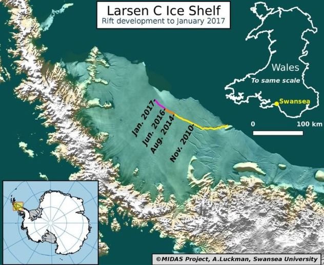 Ogromna ledena ploha na Antarktiku može se odlomiti svakog trena