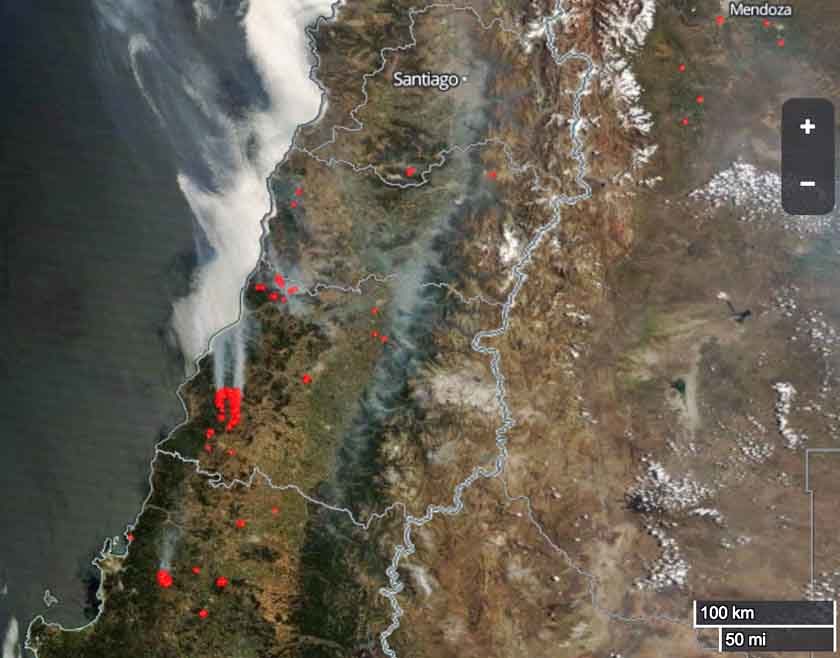 Najveći požari u posljednjih 50 godina u Čileu, poginula 3 vatrogasca