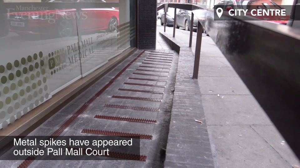Metalni šiljci za beskućnike u Manchesteru