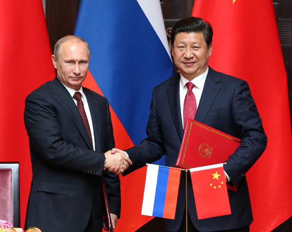 Presidents Vladimir Putin and Xi Jinping
