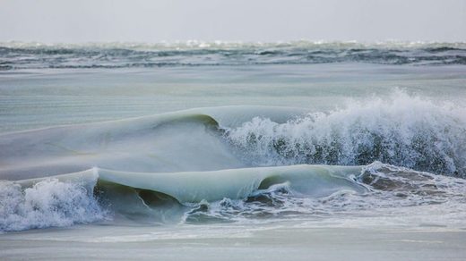 Masačusets: Fotografije zamrznutih okeanskih talasa