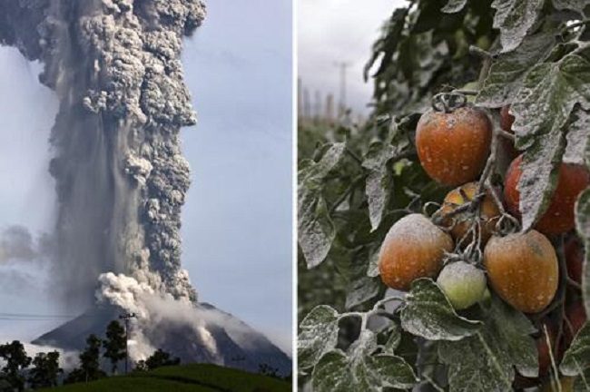 Nakon 400 godina vulkan Sinabung eruptirao 2013. godine, od tada je vrlo aktivan