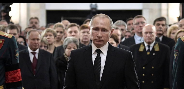 Putin at funeral