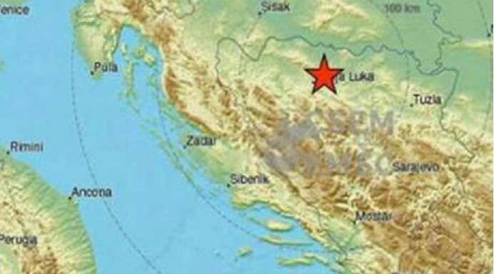 Veoma plitak zemljotres magnitude 3,1 zabilježen kod Banja Luke
