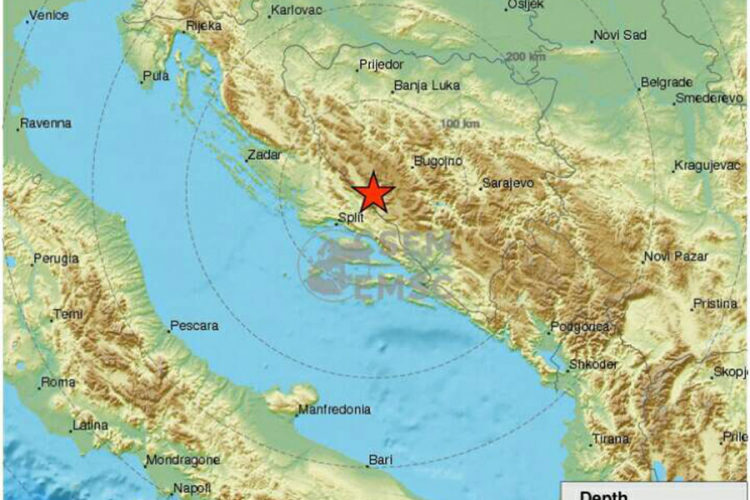 Veoma plitak zemljotres magnitude 4,3 zabilježen u području Livna