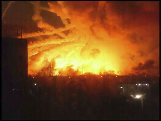 Explosion Waffenlager Balakleja Charkiw Ukraine