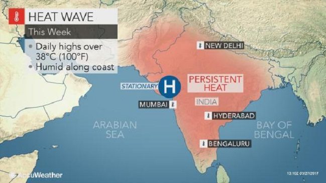 Neobično visoka temperatura za ovo doba u Indiji