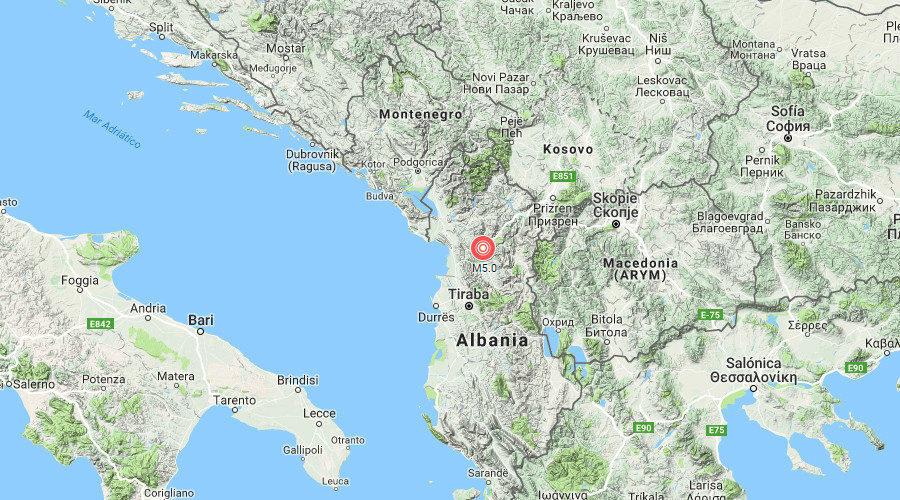 Plitak zemljotres magnitude 5 zabilježen u Albaniji