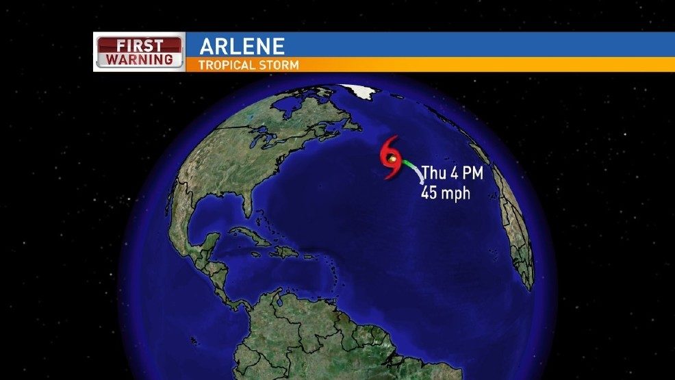 Neobično rano tropska oluja Arlene na Atlantiku