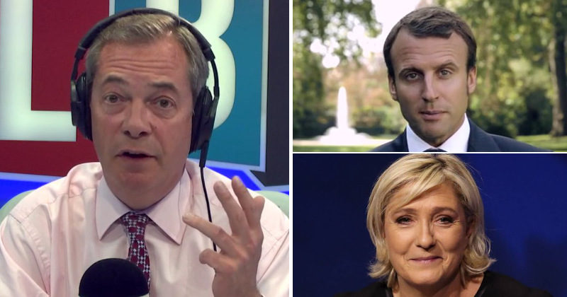 Najdžel Faraž: Macron je pravi neprijatelj, a ne Marin le Pen