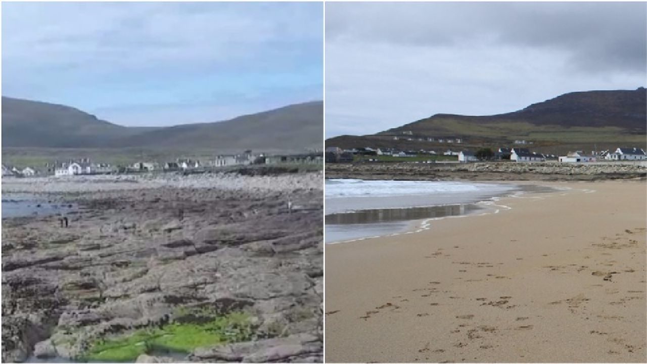 Irska plaža nestala prije 30 godina ponovno se pojavila preko noći nakon neobične plime