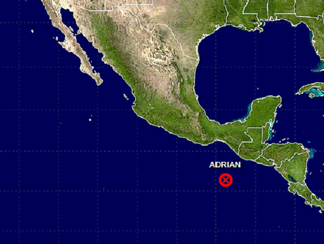 Adrian - najranija tropska oluja na istočnom Pacifiku u povijesti mjerenja, Donna pogodila Novu Kaledoniju