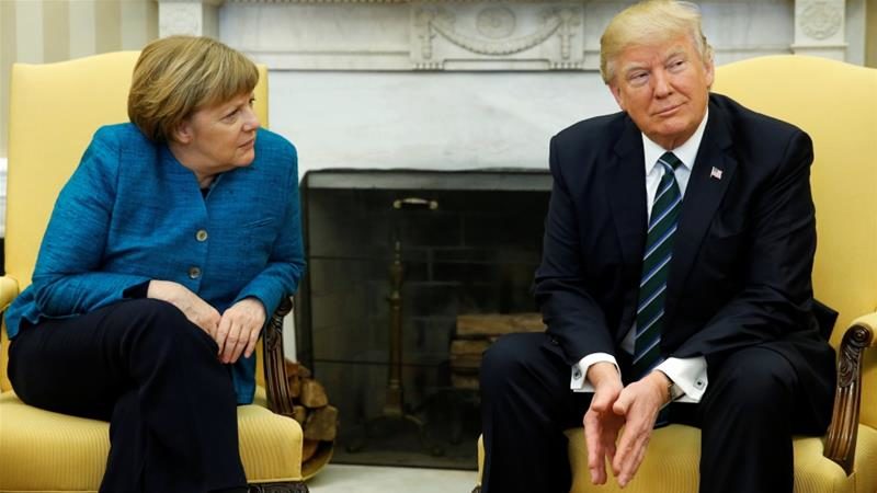 Merkel i Tramp