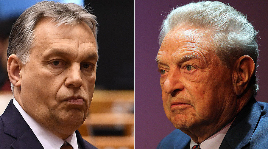 Hungarian PM Viktor Orban and George Soros