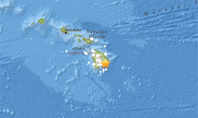 Plitak potres magnitude 5,3 zabilježen u blizini vulkana Kilauea, Havaji