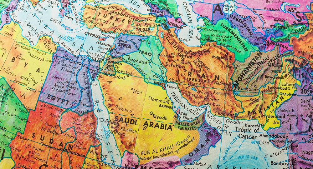 Bliski istok karta