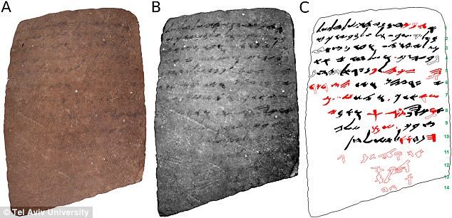 Zahtjev vojnika koji datira iz 600 p. n.e. nalazi se upisan na poleđini  komada lončarije