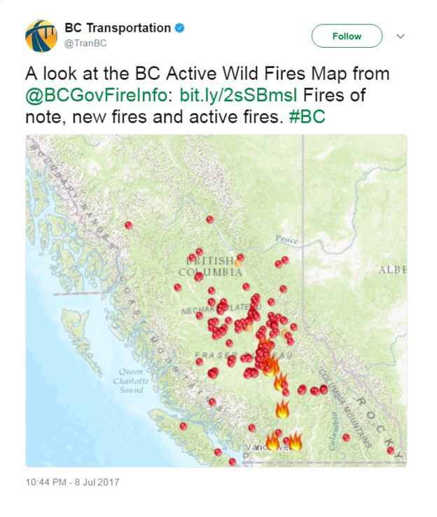Kanada: Britanska Kolumbija se bori s velikim brojem šumskih požara