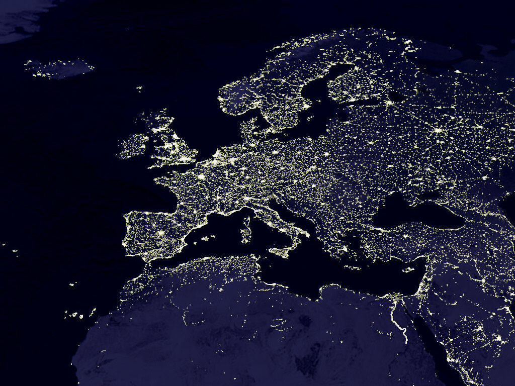 Pogled na Evropu iz svemira
