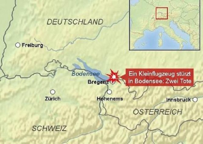Dvije osobe poginule kada se mali avio srušio u Bodensko jezero, Njemačka