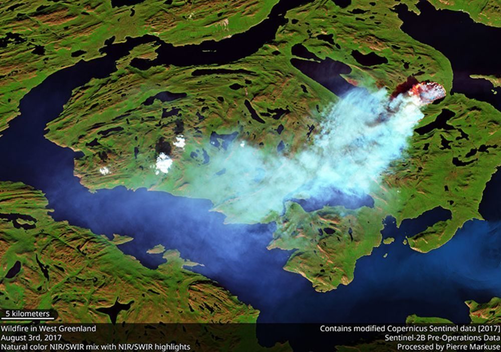Naučnici zbunjeni požarom koji već dvije nedelje bukti na Grenlandu
