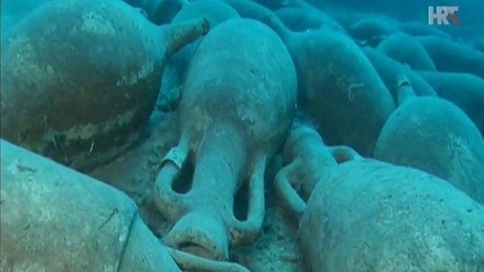 Hrvatska: Kod Mljeta otkriveno nalazište amfora starih 2000 godina