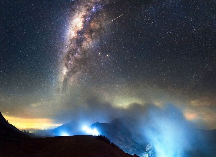 Milky Way, Ijen Volcano