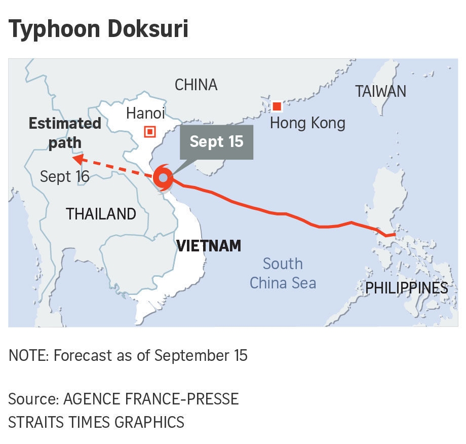 Tajfun Doksuri pogodio Vijetnam
