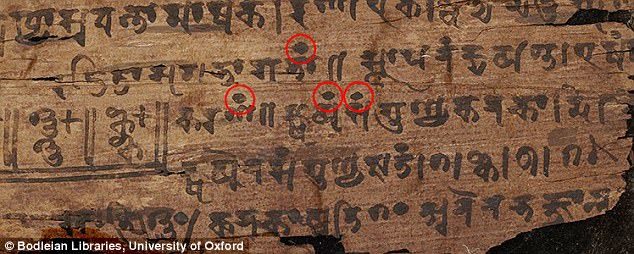 Porijeklo nule: Prvi dokaz o simbolu otkriven je u indijskom rukopisu Bakšali, Pakistan iz 3. vijeka