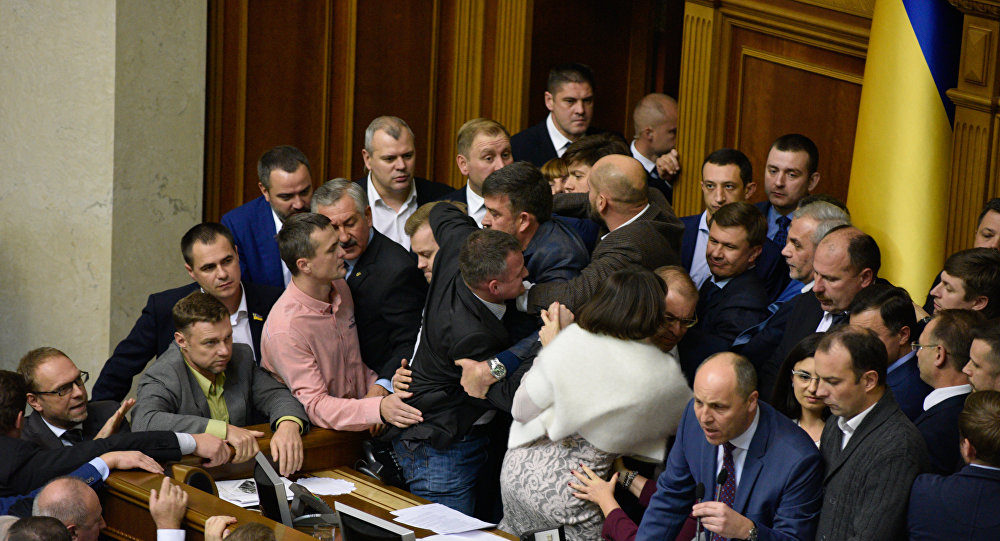 Haos Parlament Ukrajine