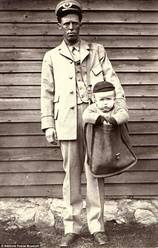 Američki roditelji slali su svoju djecu preko poštanske službe nakon što je težina ograničenja paketa povećana 1913.