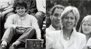 Emmanuel and Brigitte Macron during school year 1992-1993