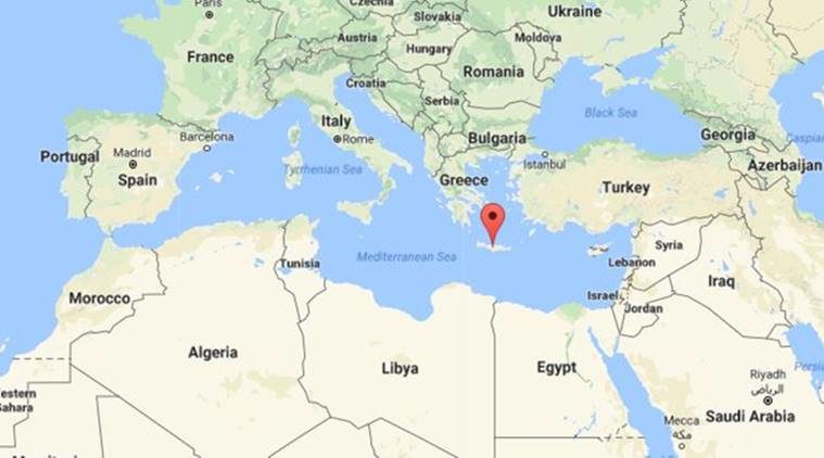 Earthquake magnitude 4.1 registered on the coast of Krita