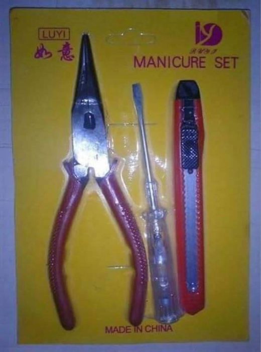Klikni za povećanje Manicure set made in China
