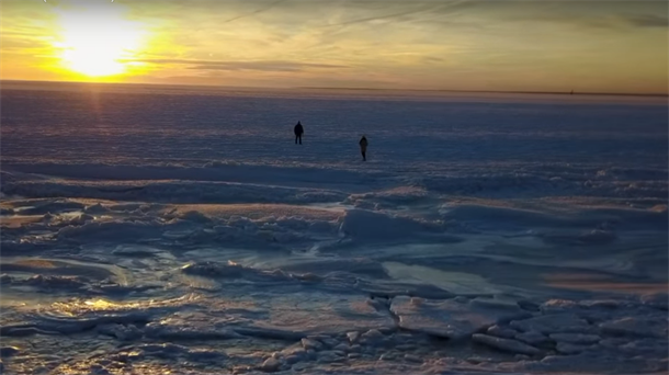 Masačusets kao Sjeverni pol - snimak zamrznutog okeana