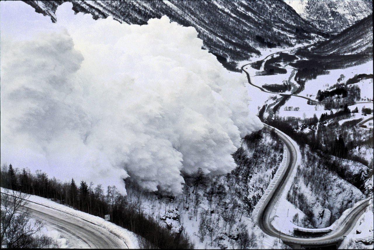 avalanche of Ischgl Austria