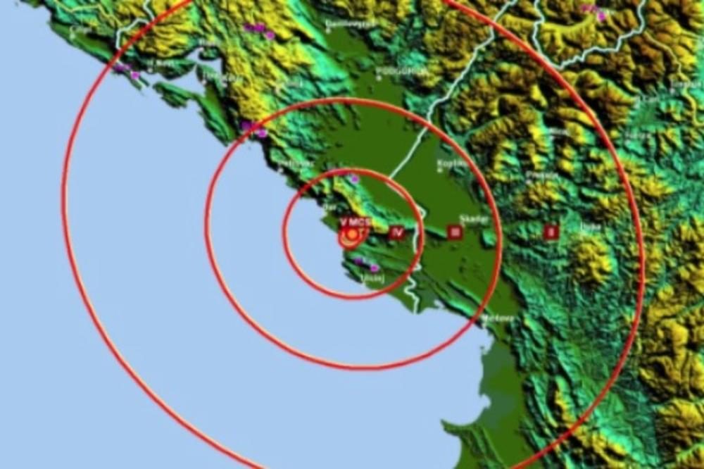 Plitak zemljotres magnitude 3,5 registrovan kod Utjehe, Crna Gora