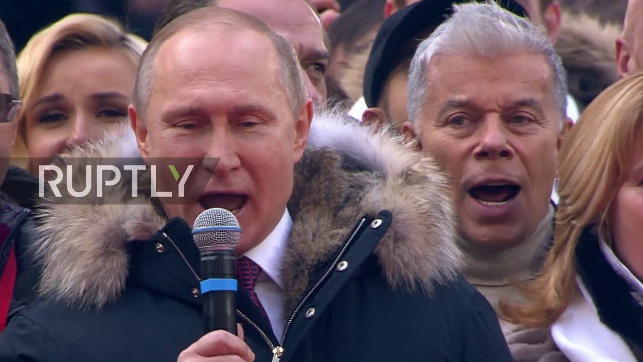 Putin se obratio pristalicama na masovnom skupu u Moskvi, vodi rusku nacionalnu himnu