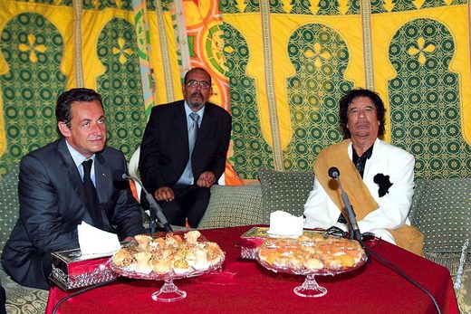Sarkozy i Gadafi