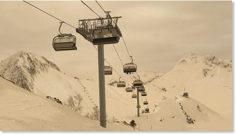 Olujna prašina iz Sahare pretvara ski-centar Soči u 
