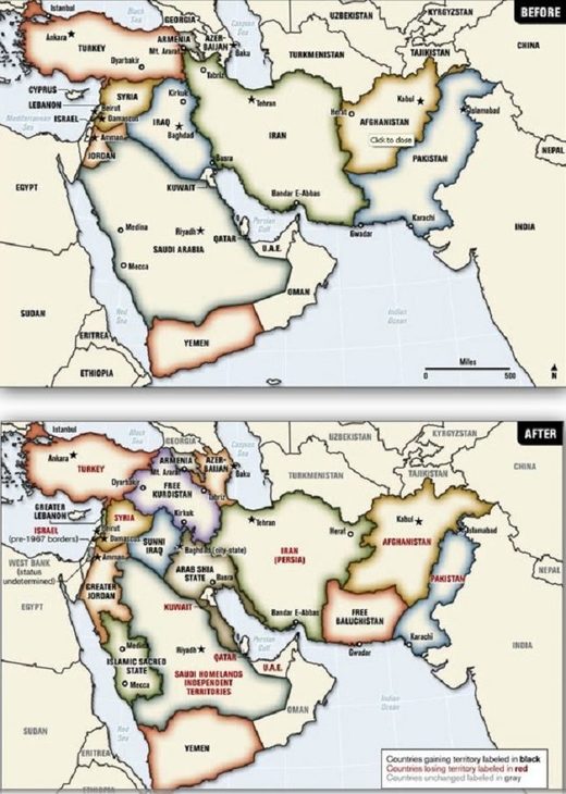 Prekrajanje granica Bliskog istoka