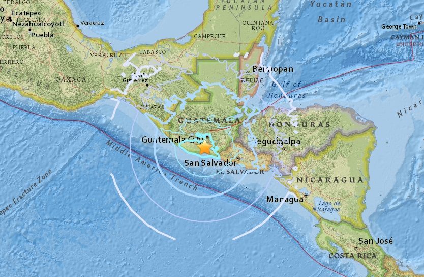 Potres magnitude 5,8 rigistrovan u Gvatemali, bez prijavljene štete