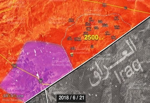 Klikni za povećanje Područje od 2500 km2 Al-Badiyah u istočnom Homsu u kojeg je sirijska vojska