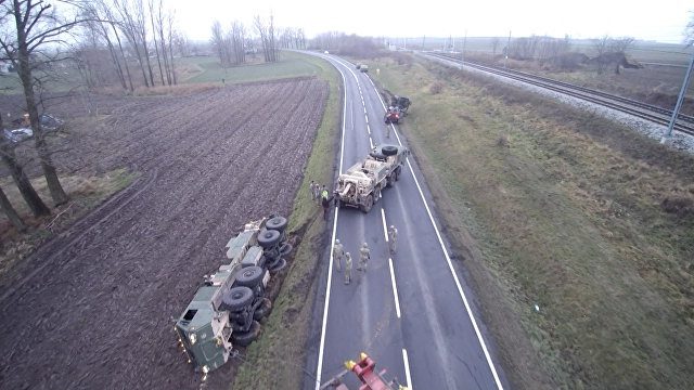 Prevrtanje vojnog tegljača prilikom prebacivanja snaga ka Istočnoj Evropi